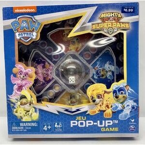 New - Nickelodeon "Paw Patrol Mighty‎ Pups Super Paws" JEU Popper Jr. Game